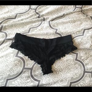 PINK Black Lace Panties